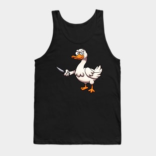 Goose With Knife Tank Top